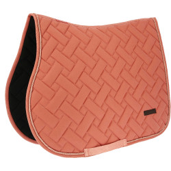 Tapis de selle mixte Equithème Starlet Pêche Rose
