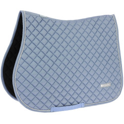 Tapis de selle mixte Equithème Nacre Bleu acier