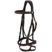 Bridon cuir huilé Norton Pro Oliva Havane Marron