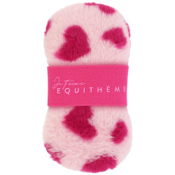 Éponge Je t'aime Equithème 2 faces Rose / fuchsia