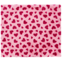 Serviette lustrante Je t'aime Equithème 2 faces Rose / fuchsia