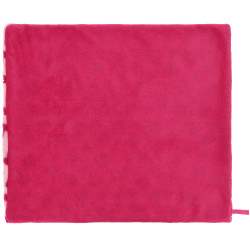 Serviette lustrante Je t'aime Equithème 2 faces Rose / fuchsia