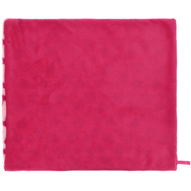 Serviette lustrante Je t'aime Equithème 2 faces Rose / fuchsia