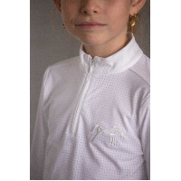 Polo de concours Eden by Pénélope Bruges Mesh Blanc Polo de concours Eden by Pénélope Bruges Mesh Blanc