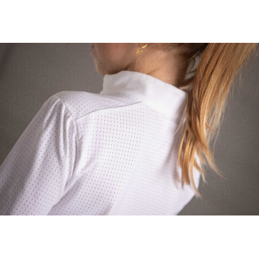 Polo de concours Eden by Pénélope Bruges Mesh Blanc