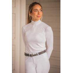 Polo de concours Pénélope Bruges Mesh femme Blanc Polo de concours Pénélope Bruges Mesh femme Blanc