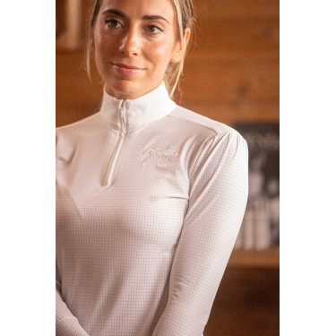 Polo de concours Pénélope Bruges Mesh femme Blanc Polo de concours Pénélope Bruges Mesh femme Blanc