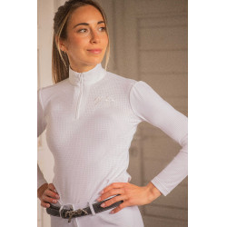 Polo de concours Pénélope Bruges Mesh femme Blanc Polo de concours Pénélope Bruges Mesh femme Blanc