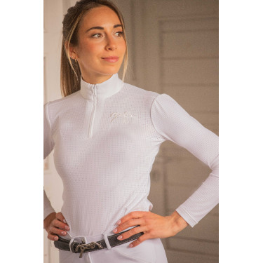 Polo de concours Pénélope Bruges Mesh femme Blanc Polo de concours Pénélope Bruges Mesh femme Blanc