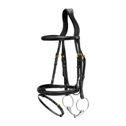 Bridon Muserolle Combinée Dy'on D Collection Noir Bridon Muserolle Combinée Dy'on D Collection Noir