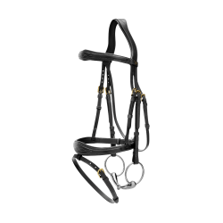 Bridon Muserolle Combinée Anatomique Dy'on D Collection Noir