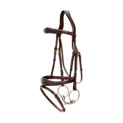 Bridon Muserolle Combinée Anatomique Dy'on D Collection Marron