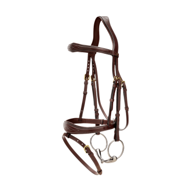 Bridon Muserolle Combinée Anatomique Dy'on D Collection Marron