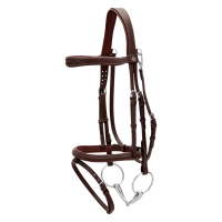 Bridon Muserolle Combinée Avec Mousqueton Dy'on Noir