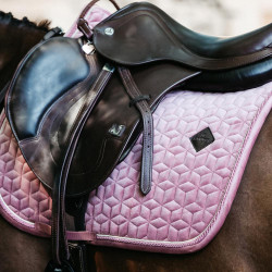 Tapis de selle Velvet jumping Kentucky Vieux rose