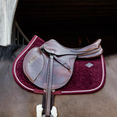 Tapis de selle Velvet jumping Kentucky Bordeaux