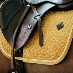 Tapis de selle Velvet jumping Kentucky Moutarde Jaune