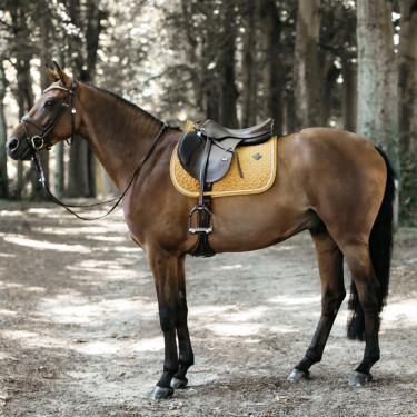 Tapis de selle Velvet jumping Kentucky Moutarde Jaune