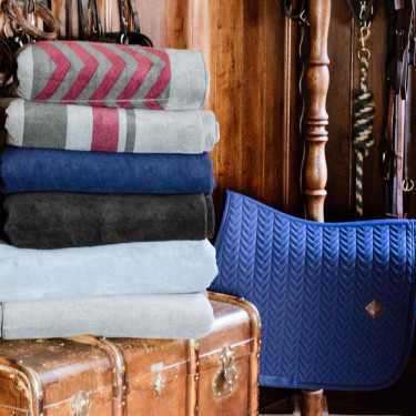 Couverture Séchante Carré Heavy Kentucky Noir