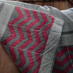 Couverture Séchante Carré Heavy Fishbone Kentucky Bordeaux Couverture Séchante Carré Heavy Fishbone Kentucky Bordeaux