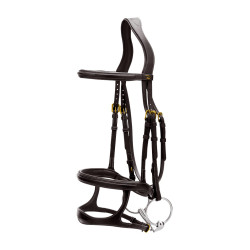Bridon Double Muserolle D Collection by Dy'on Noir