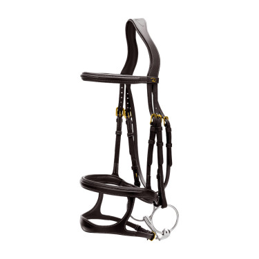 Bridon Double Muserolle D Collection by Dy'on Noir