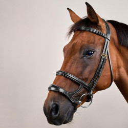 Bridon Double Muserolle D Collection by Dy'on Noir