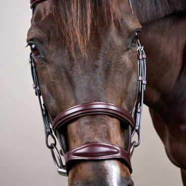 Bridon Double Muserolle New English Collection by Dy'on Marron