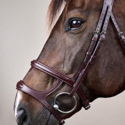 Bridon Double Muserolle New English Collection by Dy'on Marron