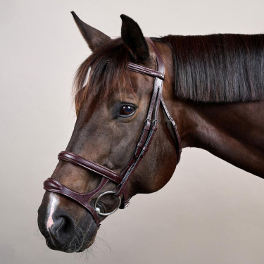 Bridon Double Muserolle New English Collection by Dy'on Marron