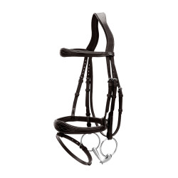 Bridon Muserolle Combinée Anatomique US Collection by Dy'on Noir