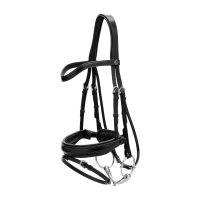 Bridon Muserolle Combinée Large Working By Dy'on Brun Marron Bridon Muserolle Combinée Large Working By Dy'on Brun Marron