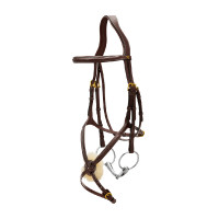 Bridon Muserolle Croisée D Collection by Dy'on Brun Marron