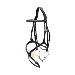 Bridon Muserolle Croisée New English Collection by Dy'on Noir Bridon Muserolle Croisée New English Collection by Dy'on Noir