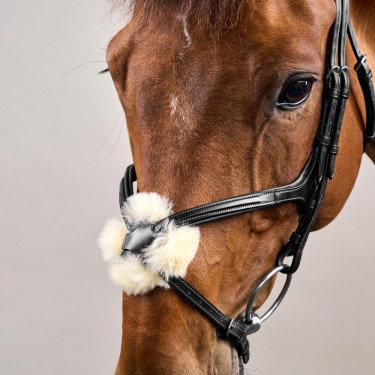 Bridon Muserolle Croisée New English Collection by Dy'on Noir Bridon Muserolle Croisée New English Collection by Dy'on Noir