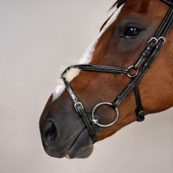 Bridon Muserolle Croisée Working By Dy'on Noir