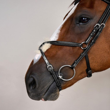 Bridon Muserolle Croisée Working By Dy'on Noir