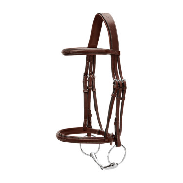 Bridon Muserolle Française US Collection by Dy'on Brun Marron