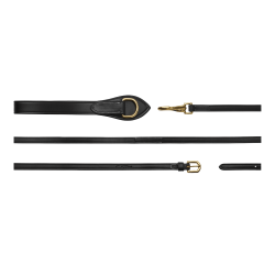 Rênes allemandes Full Leather 1/2 D Collection by Dy'on Noir Rênes allemandes Full Leather 1/2 D Collection by Dy'on Noir