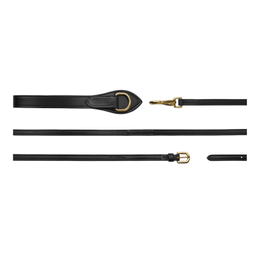 Rênes allemandes Full Leather 1/2 D Collection by Dy'on Noir Rênes allemandes Full Leather 1/2 D Collection by Dy'on Noir