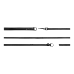 Rênes allemandes Full Leather 1/2 Working By Dy'on Noir