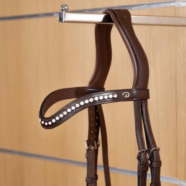 Frontal en V Swarovski blanc New English Collection by Dy'on Brun Marron