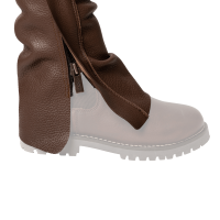 Long Chaps Cuir Dy'on Rouge