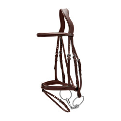 Bridon Muserolle Combinée Dy'on New English Collection Marron