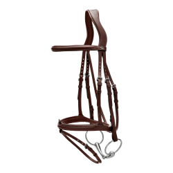 Bridon Muserolle Combinée Dy'on New English Collection Marron