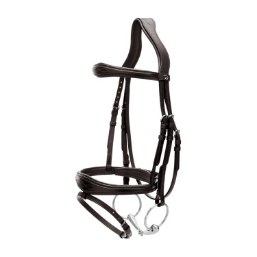 Bridon Muserolle Combinée Anatomique Dy'on New English Collection Noir Bridon Muserolle Combinée Anatomique Dy'on New English Collection Noir