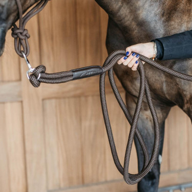 Longe d'entrainement Dy'on avec mousqueton Marron Longe d'entrainement Dy'on avec mousqueton Marron