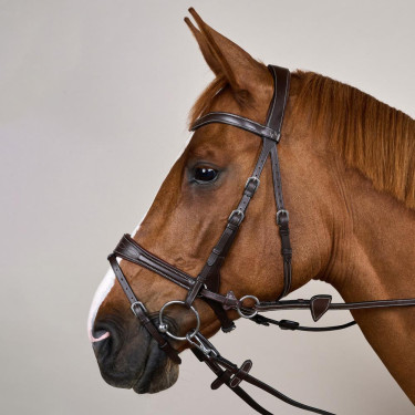 Bridon Working by Dy'on avec liberté de mouvement Marron Bridon Working by Dy'on avec liberté de mouvement Marron