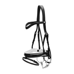 Bridon Working by Dy'on Muserolle Combinée Large Vernie Doublure Blanche