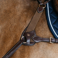 Protection collier de chasse 5 points elastique Dy'on Brun Marron